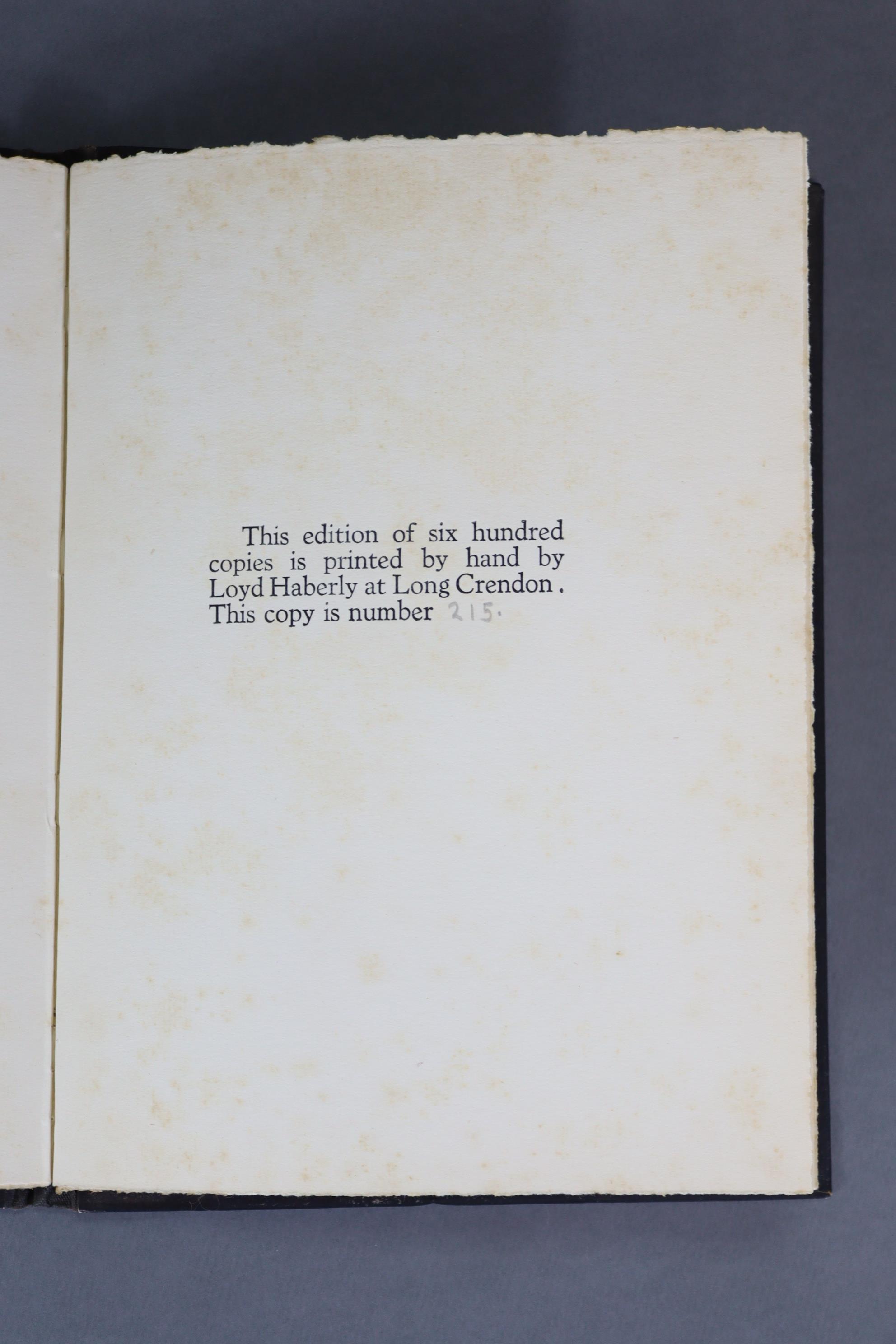 PRIVATE PRESSES (VARIOUS): PARROT PRESS: EVANS, George Ewart; “Ask The Fellows Who Cut The Hay”, - Image 7 of 9