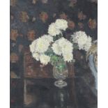 GERTRUDE MARY POWYS (1877-1952). Still life study of chrysanthemums. Unsigned, inscribed verso