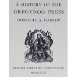 HARROP, Dorothy A. “A History of the Gregynog Press”; Private Libraries Association, publ. 1980;