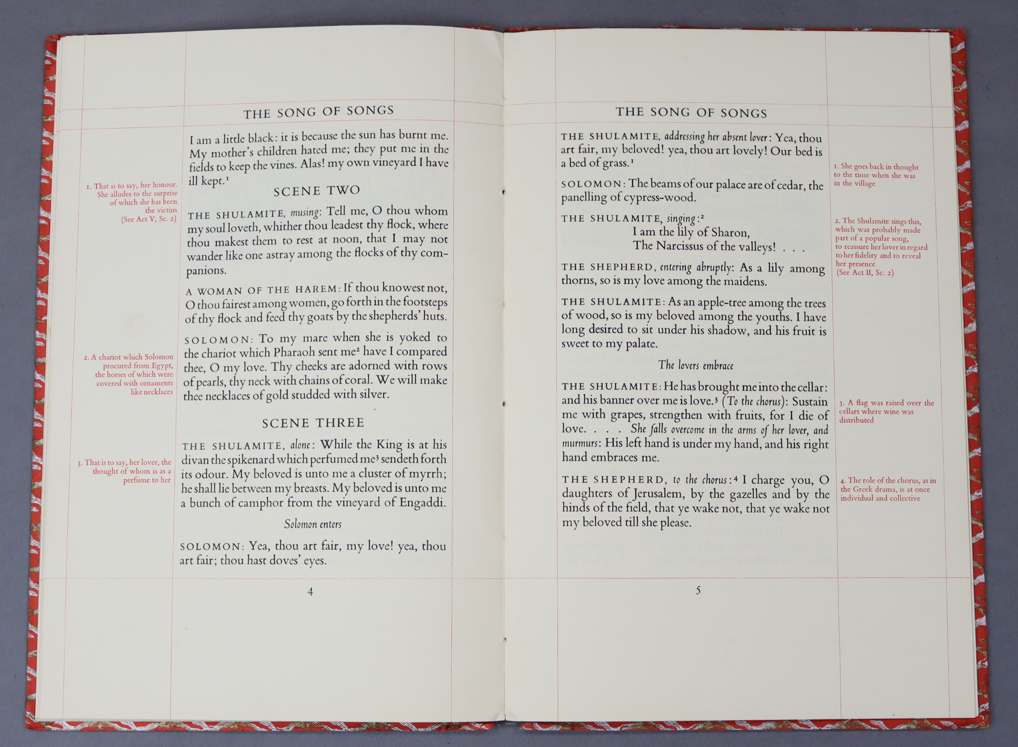 BIRMINGHAM SCHOOL OF PRINTING “The Story of Songs – As a Drama by Ernest Renan”, 1937, intro. & - Image 2 of 6