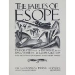 GREGYNOG PRESS: “The Fables of Esope, Translated Out of Frensshe In To Englysshe by William Caxton”,