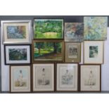 Various decorative paintings & prints.