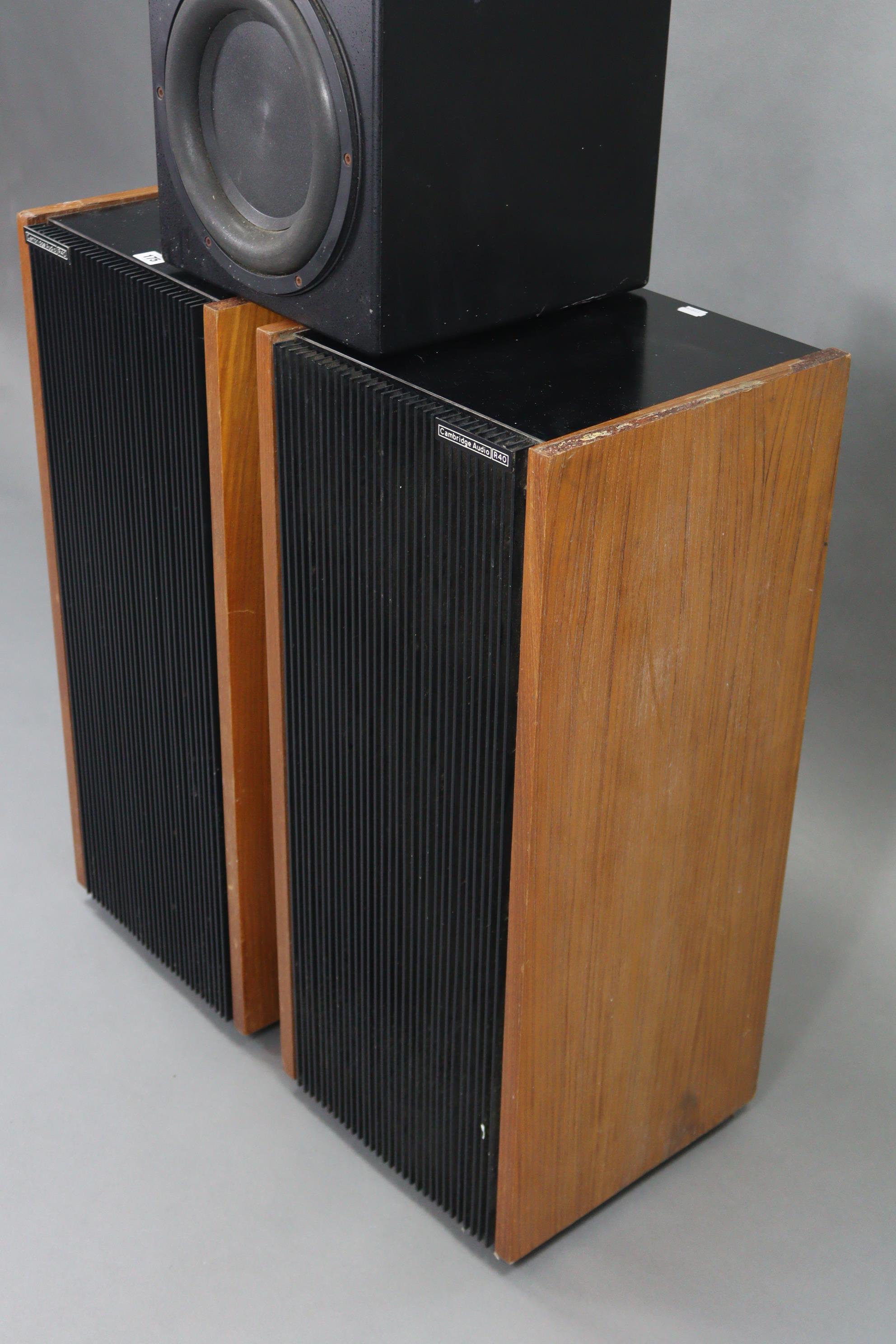 A pair of Cambridge Audio R40 hi/fi speakers; a Rel “Q200E” hi/fi speaker; & a Mission hi/fi - Image 3 of 7