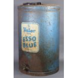 A vintage Valor “ESSO BLUE” paraffin tin, 24¾” high.