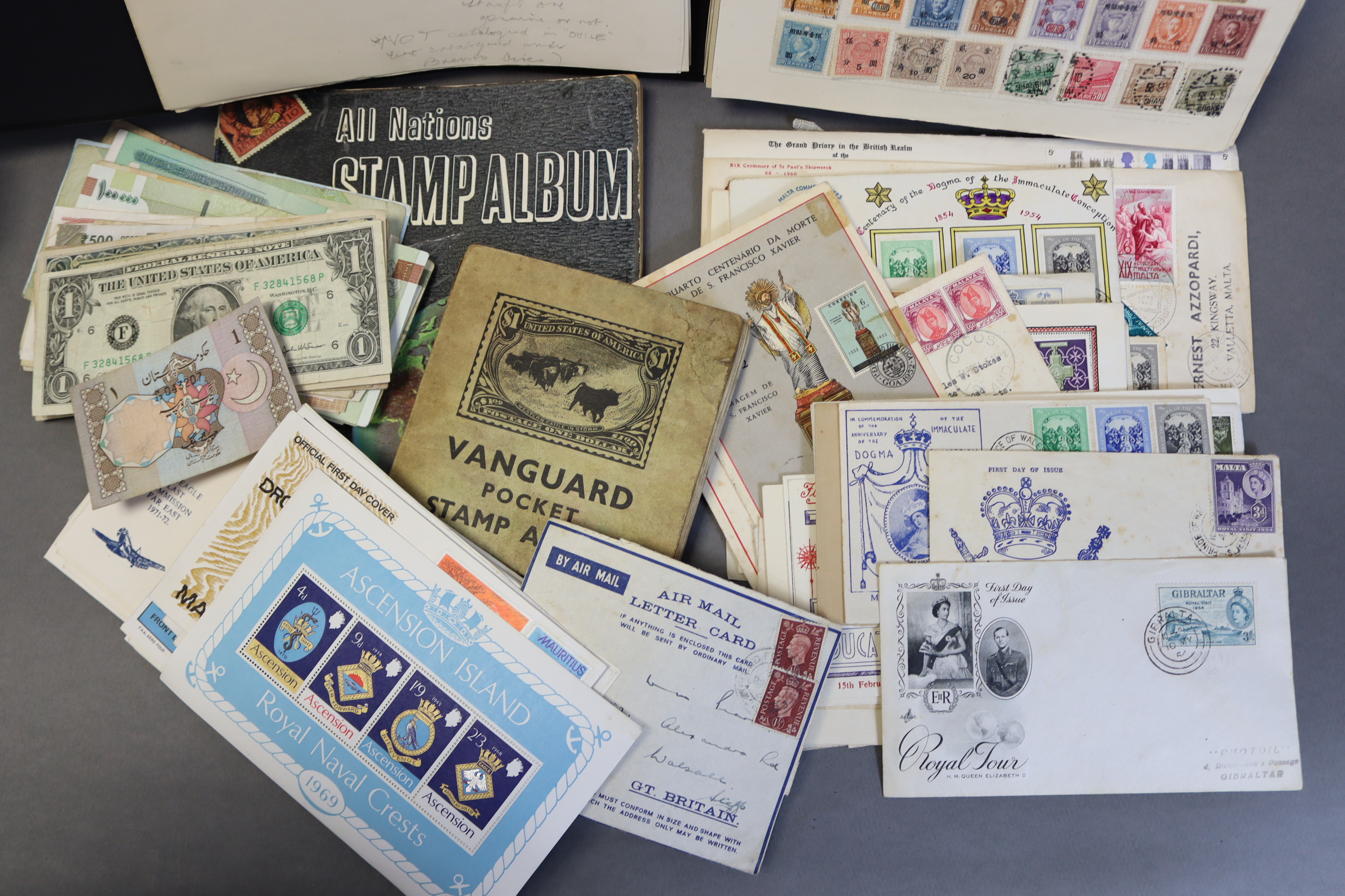 A collection of mostly foreign stamps, First Day & other covers, etc., & a small quantity of foreign - Image 2 of 14