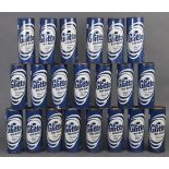 Twenty-one vintage cardboard tubes of “Glitto” kitchen scouring powder (1lb 2oz 510g), all with