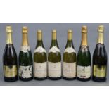 Two bottles of Casa D’Amello Prosecco; two bottles of Blanquette De Limoux Brut; & five various