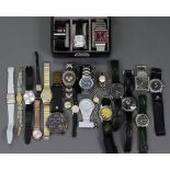 Approximately thirty various wristwatches.