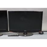 An LG 26” colour television with remote control; & a Samsung 26” ditto, lacking remote control, both