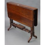 A late 19th/early 20th century mahogany Sutherland type drop leaf table, with moulded edge & rounded