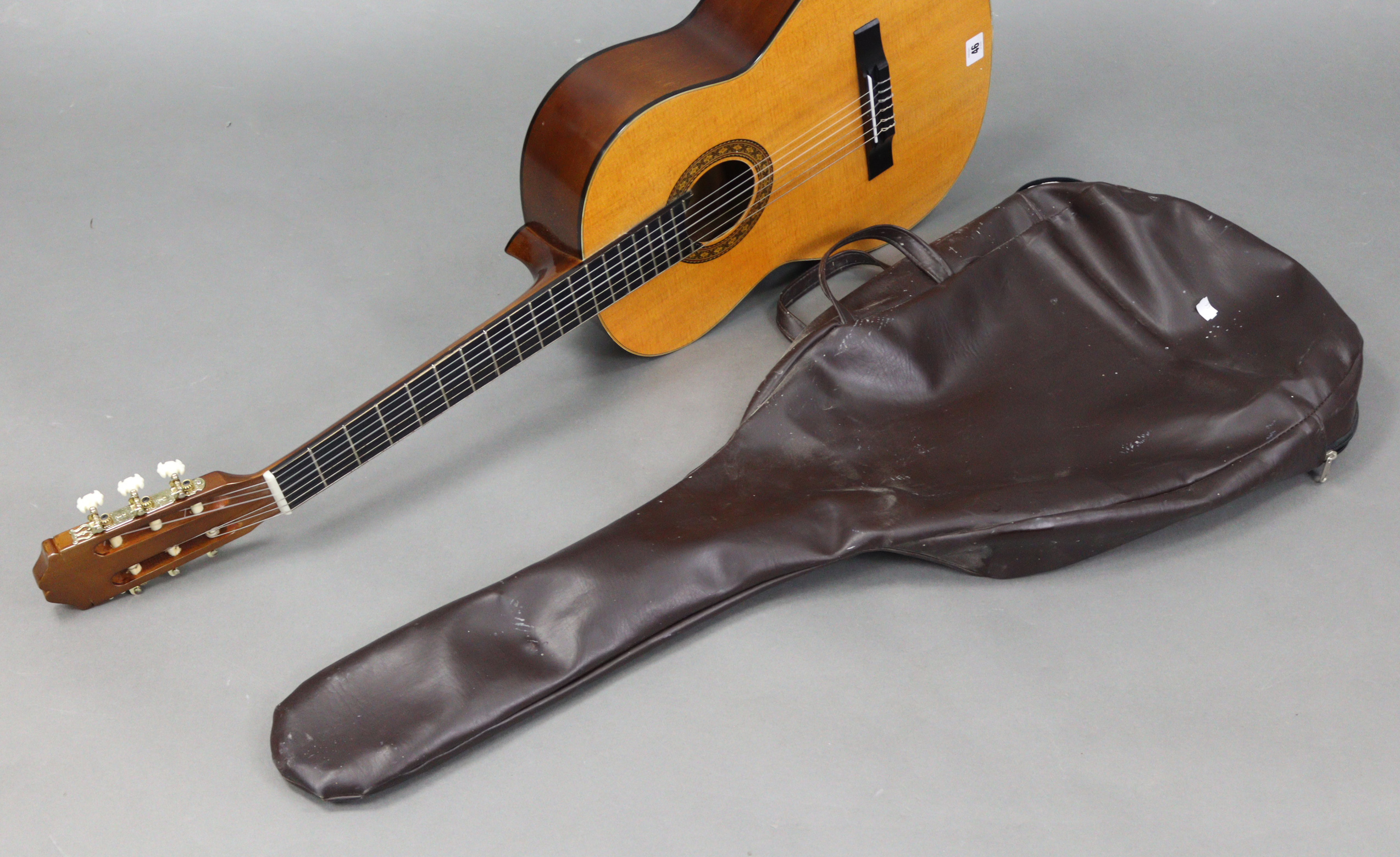 A Leonora six-string acoustic guitar, with case. - Image 2 of 2
