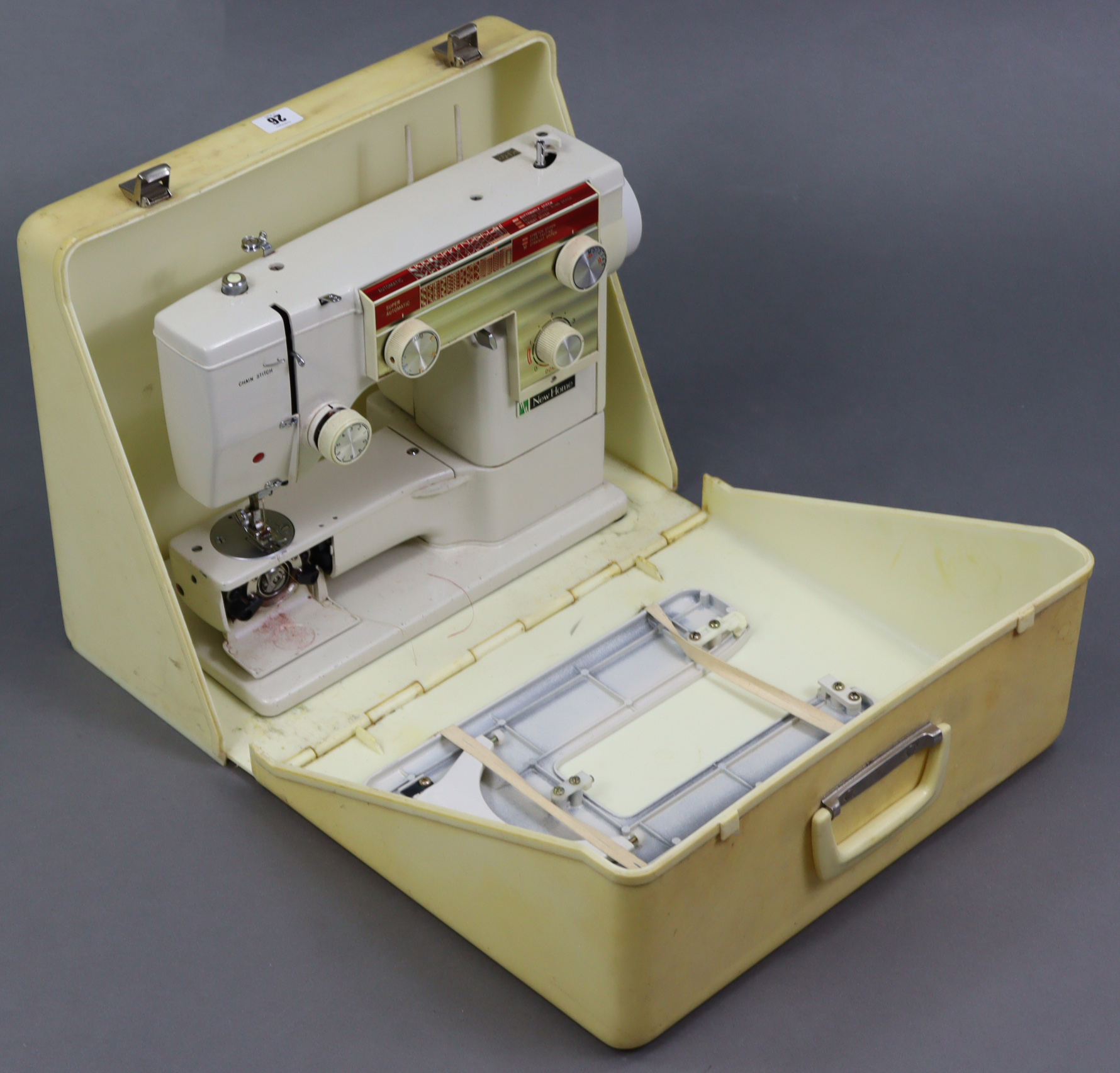 A New Home electric sewing machine with case. - Image 2 of 3