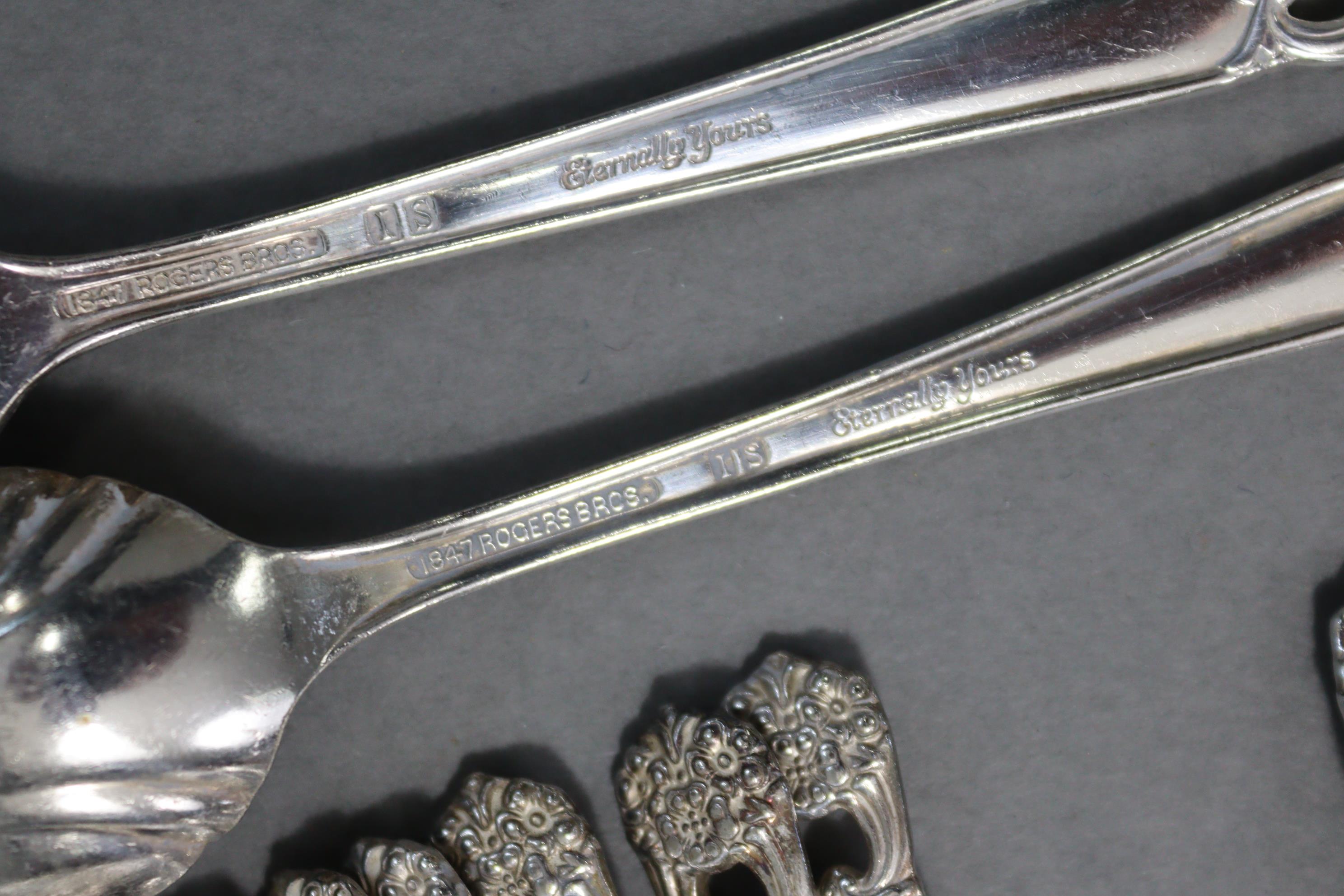 A part service of Rogers Bros. “Eternally Yours” silver plated cutlery, comprising of seventy-five - Image 4 of 4