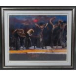 ROBERT HEINDEL (1938-2005 by & after). Five Dancers, San Fransisco. Silkscreen print, signed &