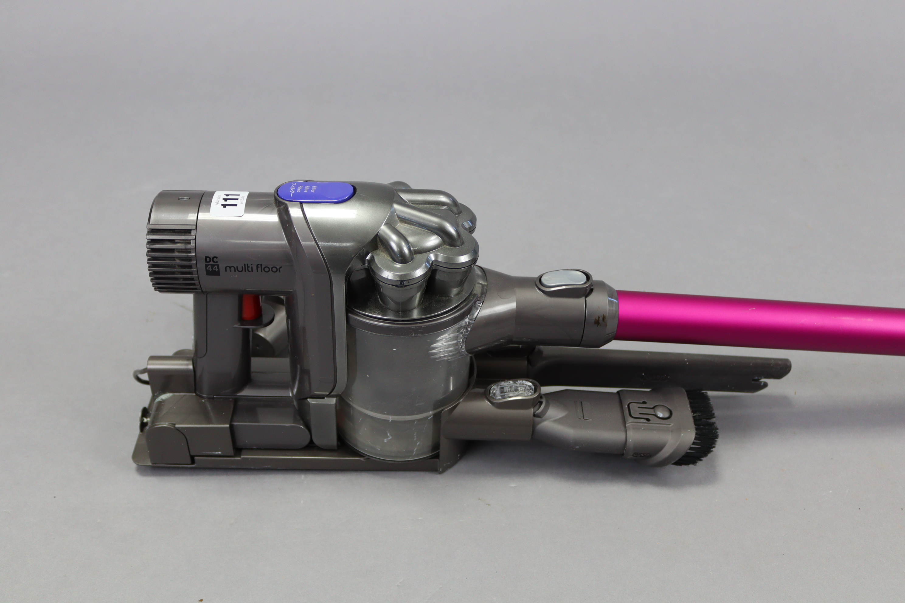 A Dyson “DC 44” multi-floor cordless vacuum cleaner.