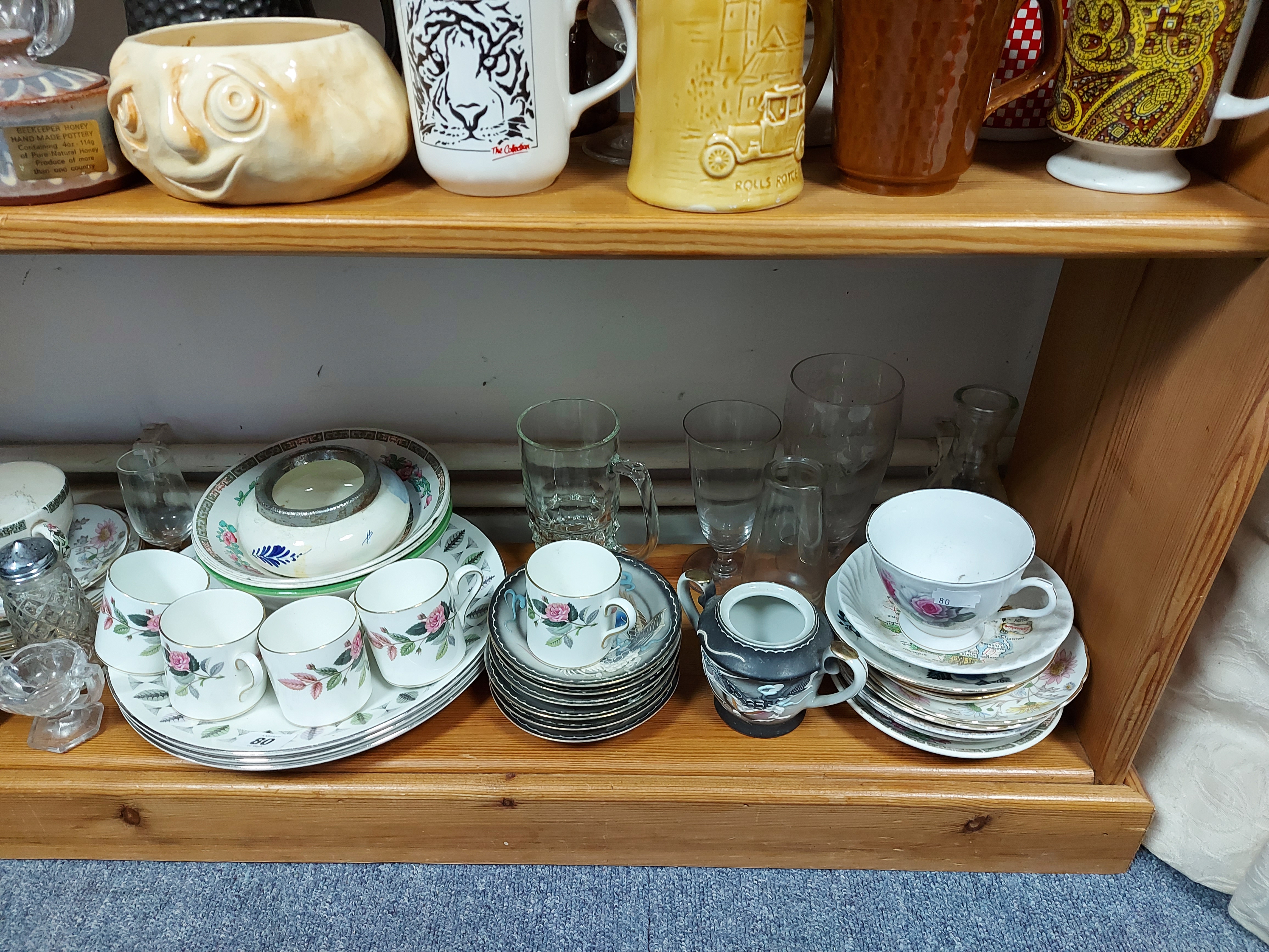 Various items of decorative china, pottery, & glassware. - Image 5 of 6