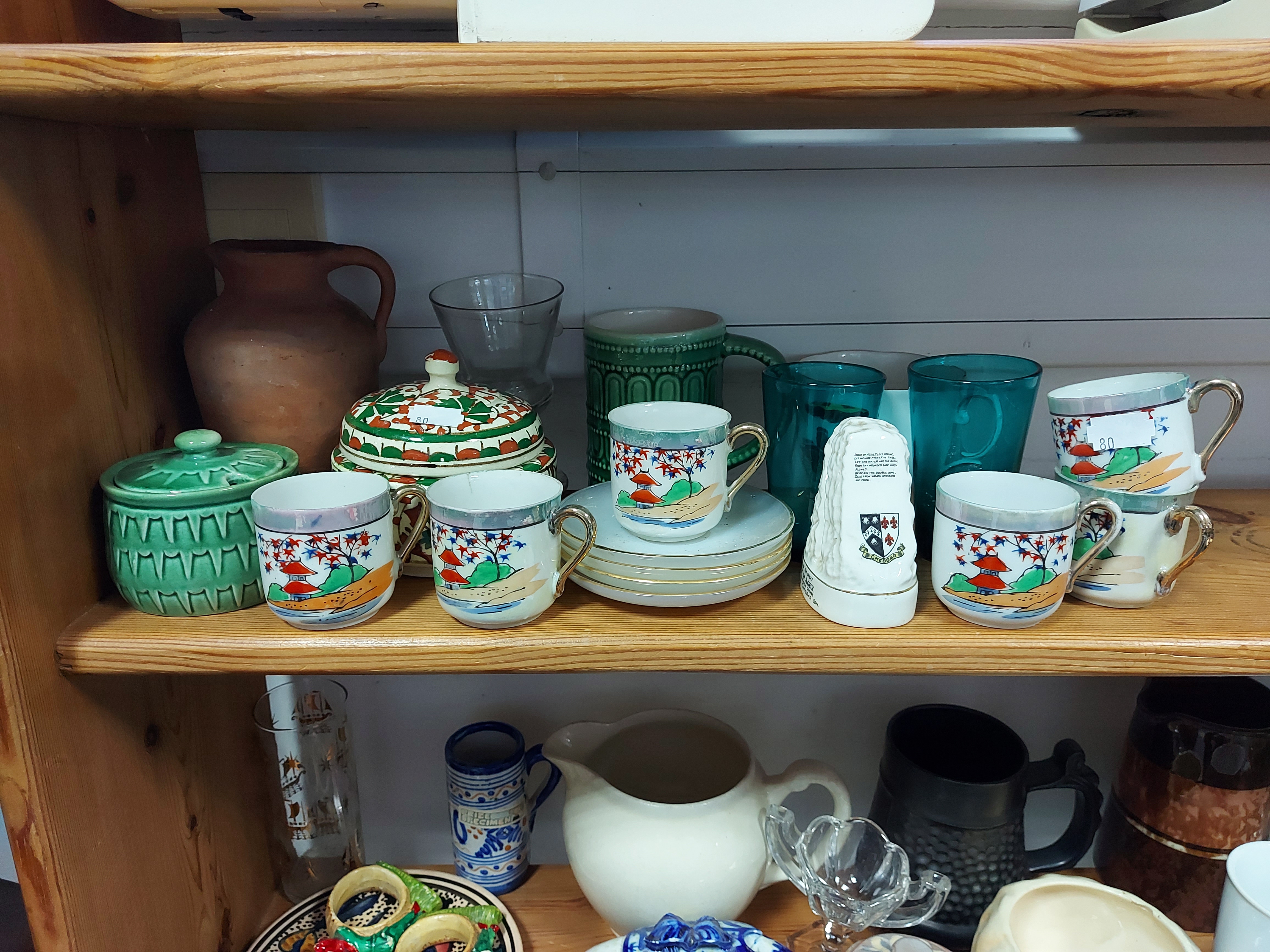 Various items of decorative china, pottery, & glassware. - Image 2 of 6