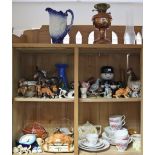 Various items of decorative china, pottery, glassware, etc.