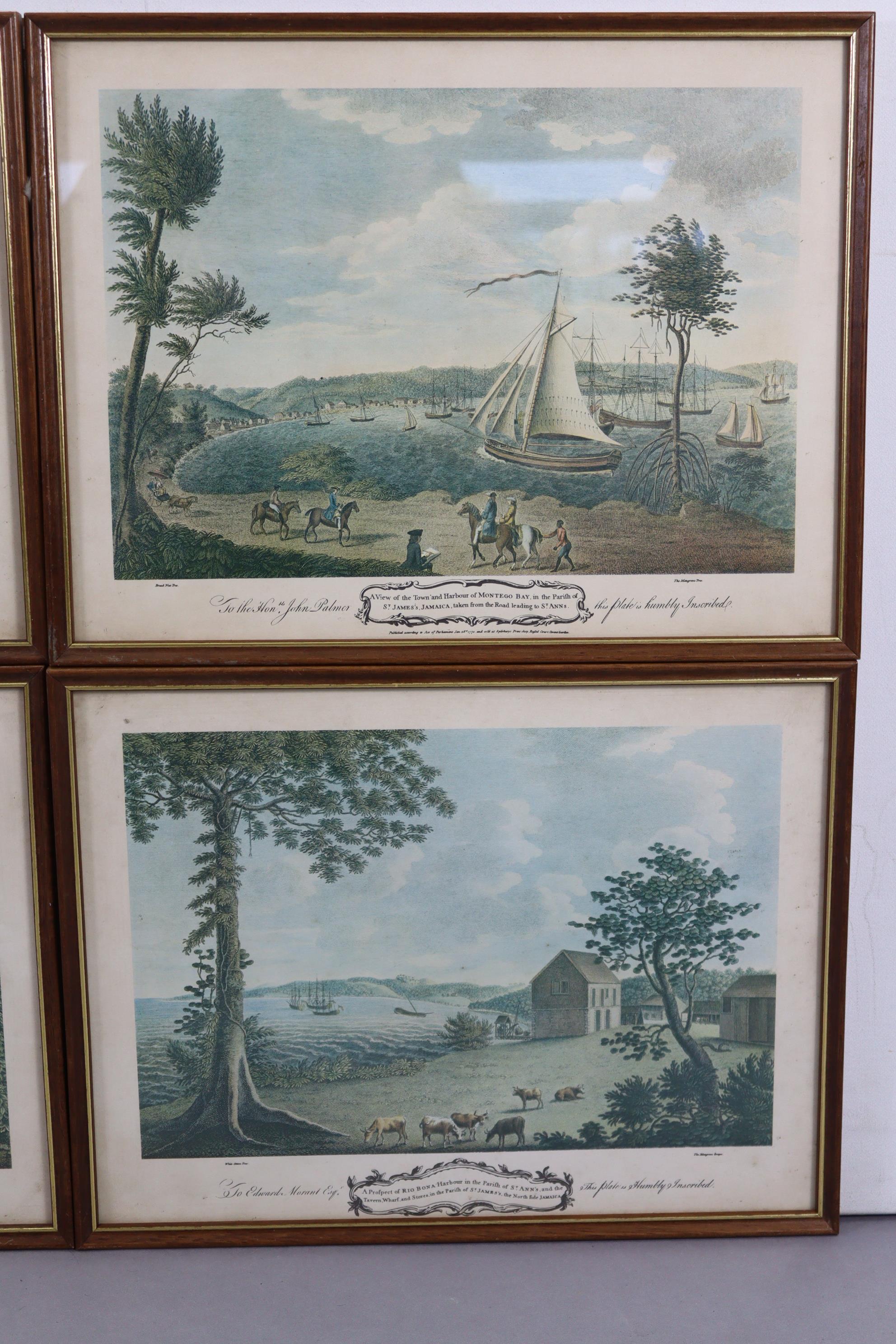 A set of six reprinted coloured prints – Jamaican views, 11½” x 15”, in matching glazed frames; a - Image 4 of 4