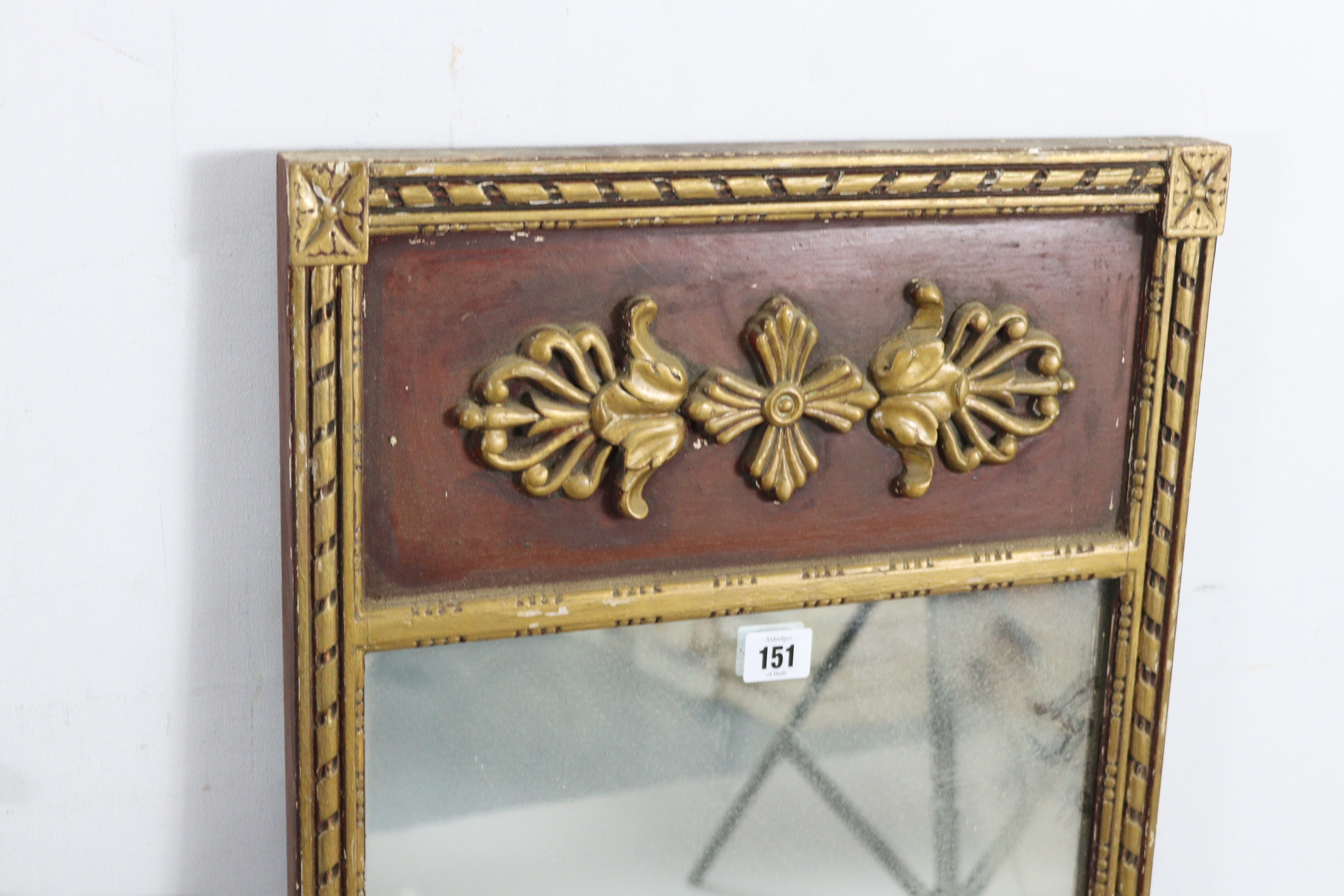 A continental-style gilt frame pier glass, 31” x 16”; together with two rectangular wall mirrors. - Image 2 of 10