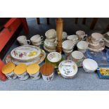 Six items of Royal Worcester “Evesham” pattern kitchenware; together with various items of