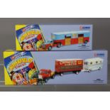 Two Corgi Classics Chipperfield Circus scale models “Bedford O Articulated Horsebox” (No.