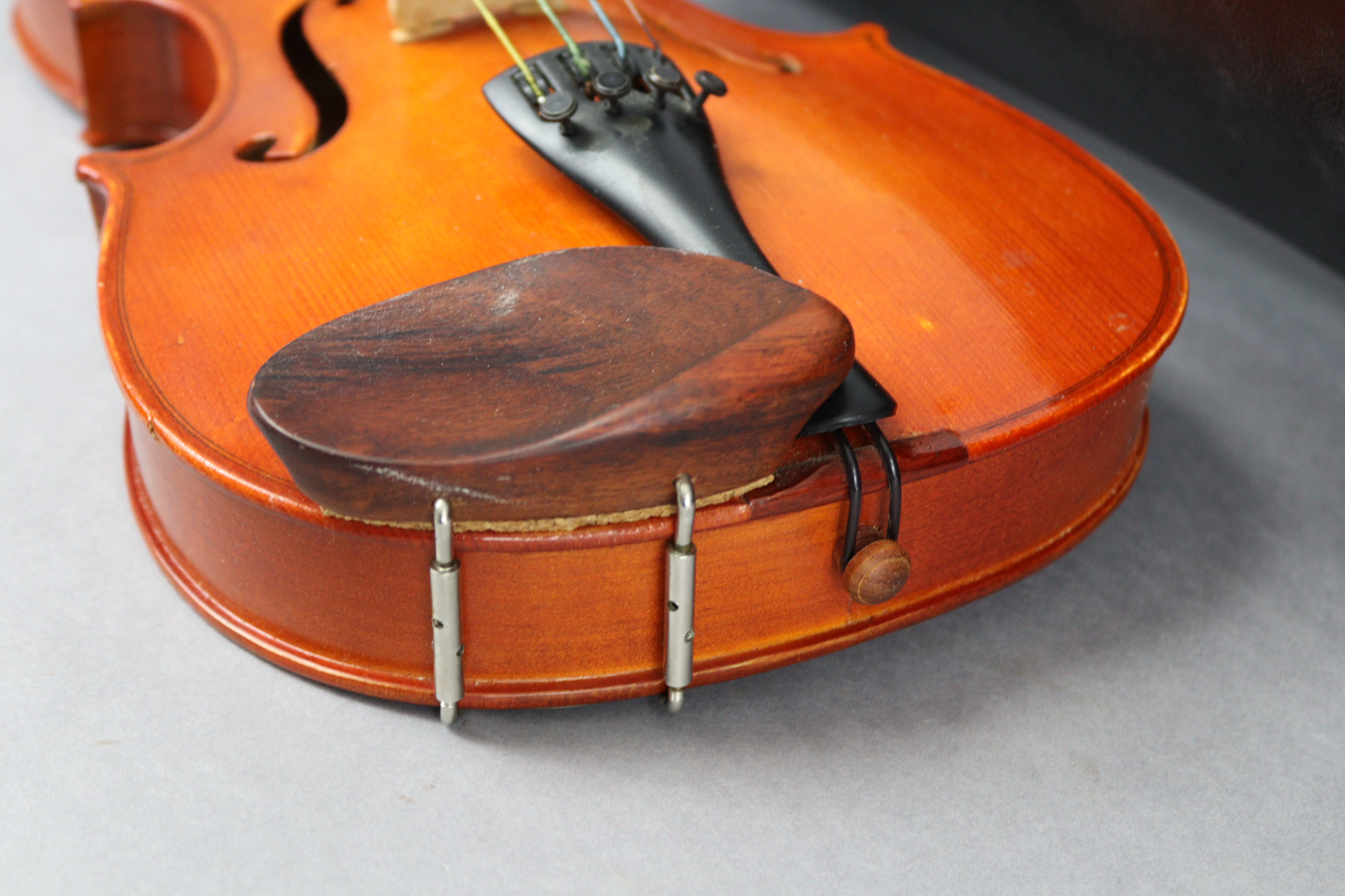 A “Stentor Student” violin & bow by Stentor Music of England, 24” long, with case. - Image 7 of 8