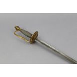 A late 18th century British heavy cavalry officer’s dress sword with etched decoration to the 32”