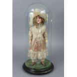 An Armand Marseille bisque-head girl doll (O R G M 246/1 A 2½ M) with brown sleeping eyes, open