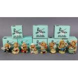 Eight Pendelphin figures - “Blunder”, “Little Hero”, “Peggy”, “Raphael”, “Splasher”, “Trove”, “Wing”