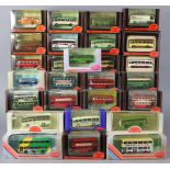 Twenty-six Gilbow Exclusive First Editions die-cast scale model buses, each with window box.