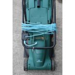 A McGregor lawn mower, with grass box.