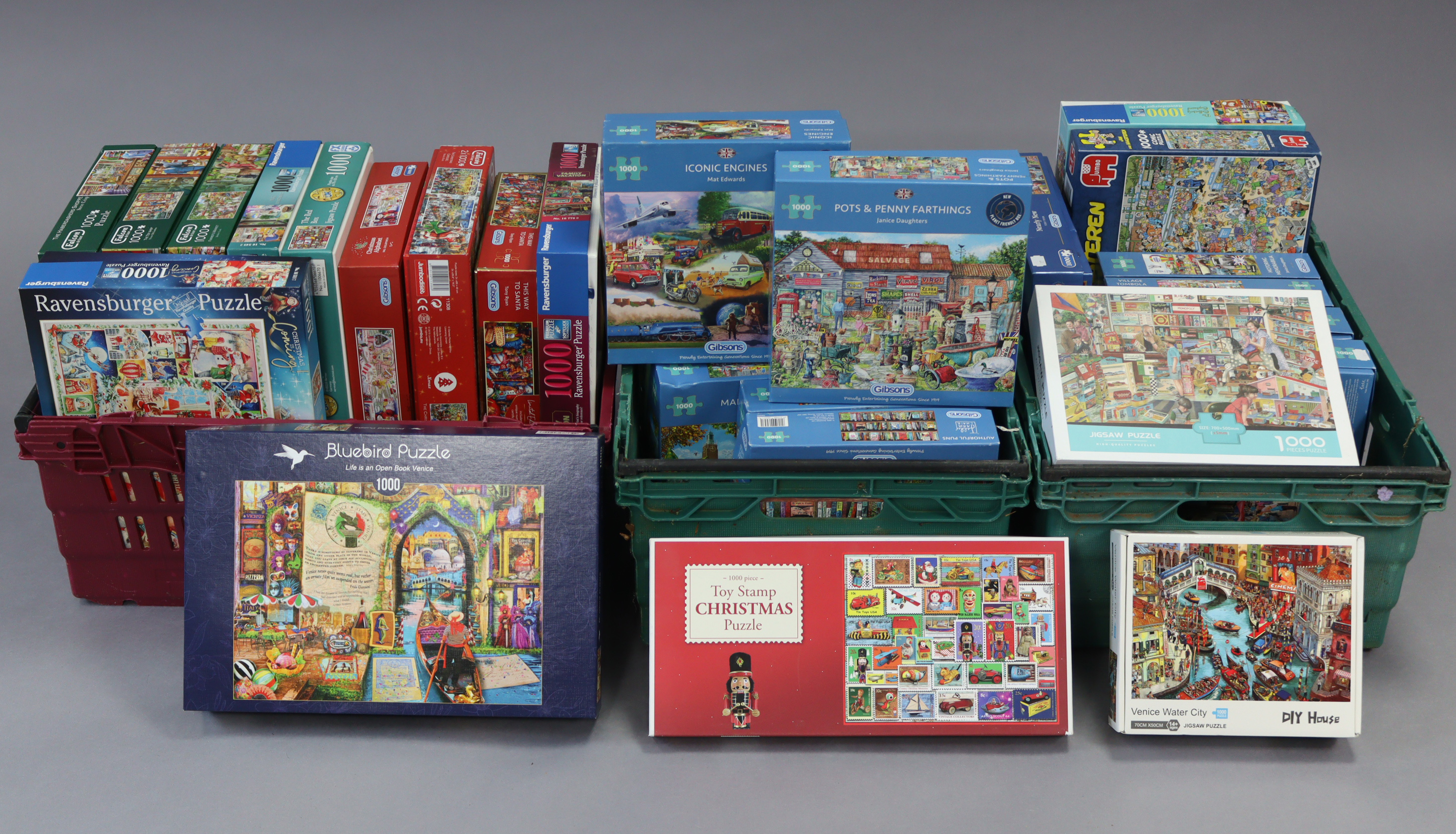 Thirty various jig-saw puzzles, all boxed.