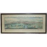 SAMUEL & NATHANIEL BUCK. “The South East Prospect of The City of Bristol”, hand coloured