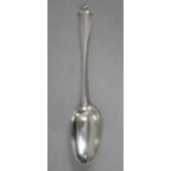 A rare early Georgian provincial silver Hanoverian rat-tail table spoon by Micon Melun of