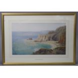 ARTHUR SUKER (1857-1902). “Broad Strand Beach, North Devon”; signed lower left; watercolour: 11” x