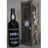 One bottle of Real Companhia Velha 1994 vintage port, in original box (750ml).