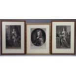 JOHN SMITH (1652-1742) after SIR GODFREY KNELLER (1646-1742). A group of five late 17th/early 18th