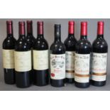Four bottles of Chateau Tour Chaigneau 2003 Lalande de Pomerol red wine; Three bottles of Porte du