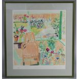 JANE STROTHER (b. 1956). “Summer House”. Coloured lithograph (artist’s proof), signed & inscribed