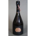 One bottle of Dom Ruinart 1990 vintage Brut Rose Champagne, 750ml.