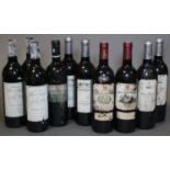 Two bottles of Chateau Moulin de Sales 2001 Lalande de Pomerol vintage red wine; Three bottles of
