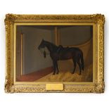 ENGLISH SCHOOL, mid-19th century. A portrait of the War Horse “The Marshal”; signed indistinctly &