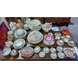 Various items of decorative china & pottery, part (w.a.f.).