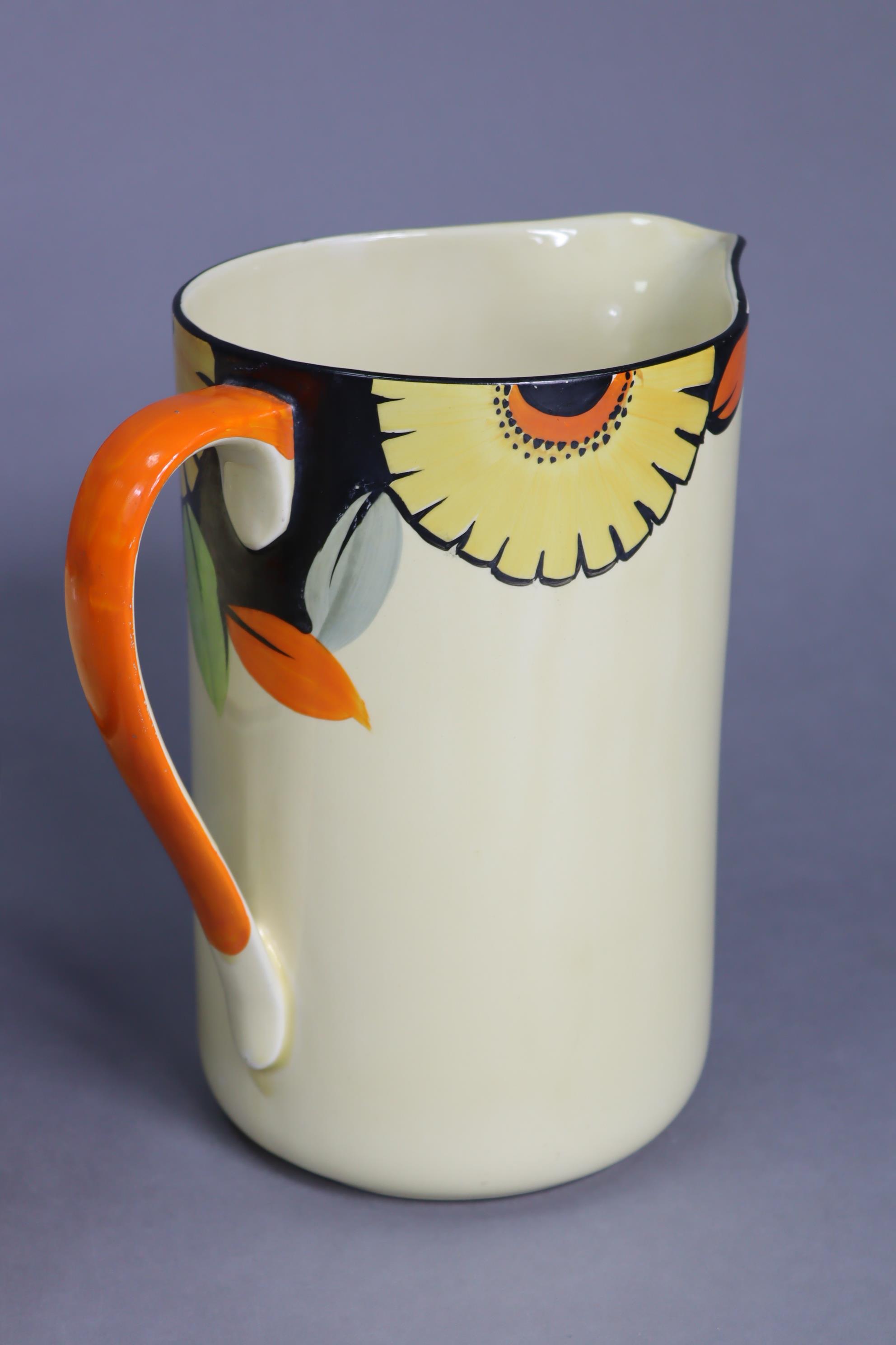 A Myott & Sons “Sunflower” toilet jug & bowl (No. 8045). - Image 3 of 4