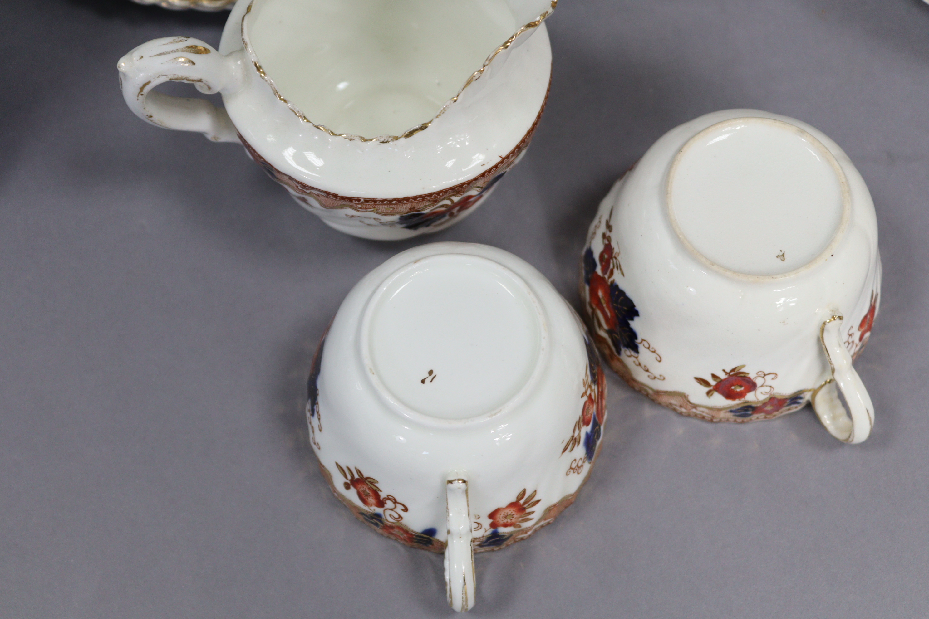 A late Victorian china floral decorated forty-piece tea service (settings for twelve), part w.a. - Image 3 of 6