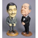 Two painted composition figures – “Clark Gable” & “Noel Coward”, 16½” high.