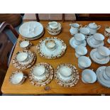 A Queen’s china “Rosina” pattern thirty-five piece part tea service; together with various other