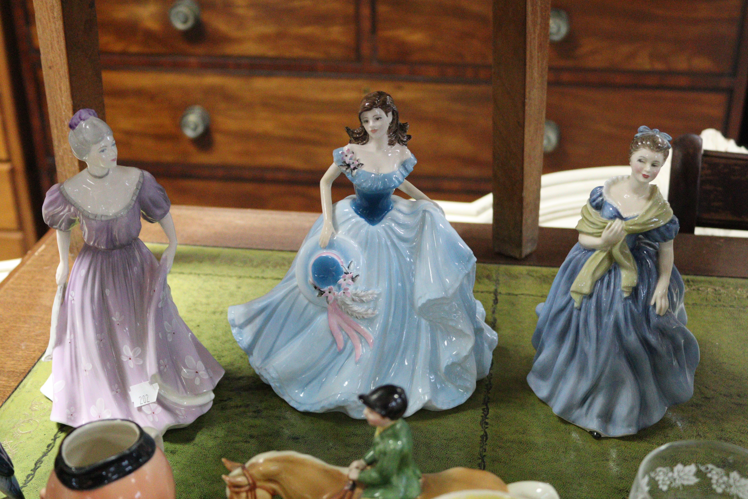 Two Royal Doulton figures “Adrienne” & “Top o’ The Hill”; a Coalport ditto “Glenda”; various other - Image 3 of 5
