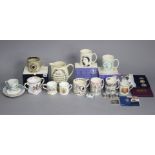 A Wedgwood of Etruria jug “The London Jug”, 7¾” high; together with various items of royal